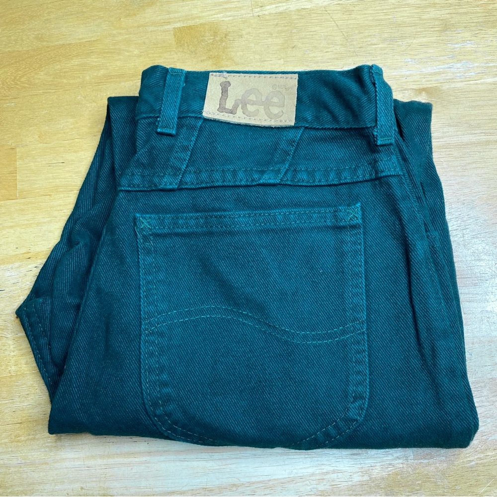 Vintage Lee Jeans, dark green, excellent condition, various sizes available.